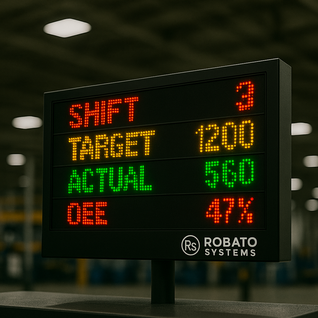 Large Industrial Production Display Board