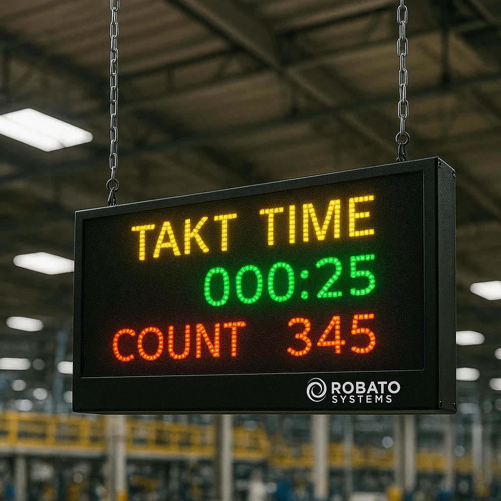 Real-Time LED Production Counter